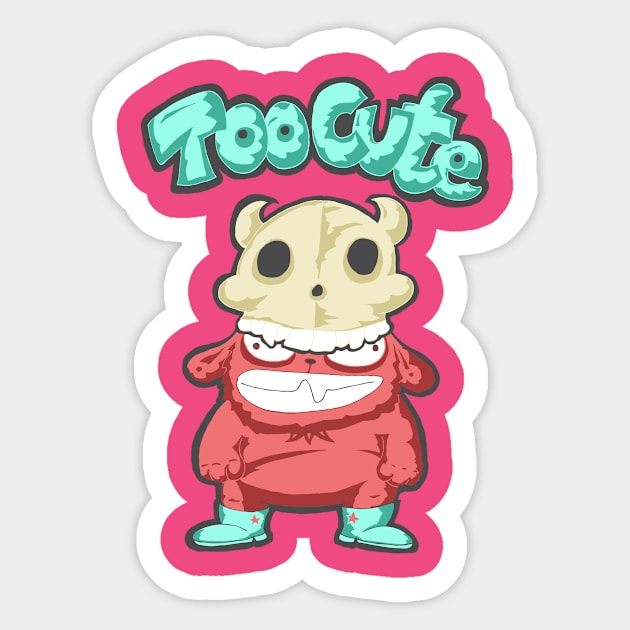 Too Cute Sticker by calavara